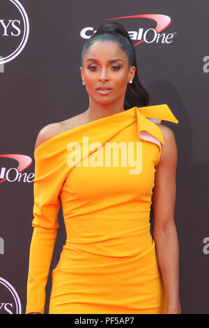 2018 Espy Awards tenue au Théâtre de Microsoft à Los Angeles, Californie avec Ciara : où : Los Angeles, California, United States Quand : 18 Jul 2018 Credit : Sheri Determan/WENN.com Banque D'Images