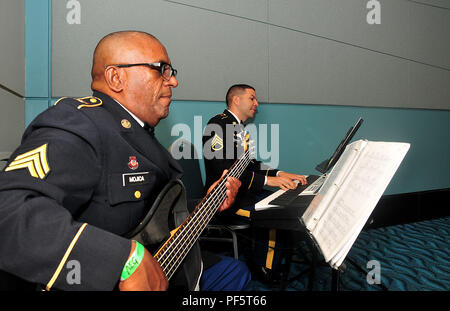 La Garde nationale de Porto Rico a célébré sa garde nationale annuelle de balle au Dr. Pedro Rosselló González Convention Center à San Juan, Porto Rico, le 11 août. C'est le main event officiel où tous les membres de l'PRNG, conjoints et invités spéciaux se réunissent pour célébrer les nombreuses réalisations de l'institution tout au long de l'année dernière. La partie protocolaire de l'événement a été dirigé par l'adjudant général de Puerto Rico, Brig. Gen. Isabelo Rivera, et son personnel. Le conférencier invité pour l'événement de cette année a été secrétaire du Porto Rico de la Justice, Mme Wanda Vázquez. Elle a parlé de l'brav Banque D'Images