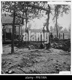 Atlanta, Géorgie. Piquet fédéral poste peu avant la bataille du 22 juillet Banque D'Images