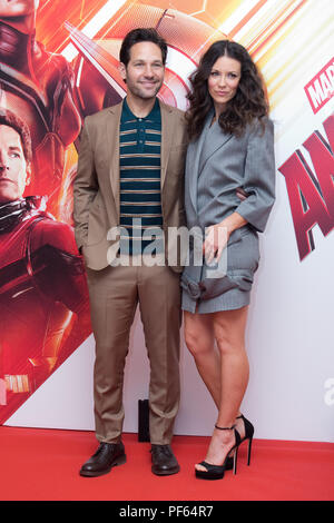 La Guêpe Ant-Man 'et' Rome Photocall à l'Hôtel de Russie avec : Paul Rudd, Evangeline Lilly Où : Rome, Italie : 19 Juil 2018 Quand : Crédit IAP/WENN.com **Uniquement disponible pour publication au Royaume-Uni, USA, Allemagne, Autriche, Suisse** Banque D'Images