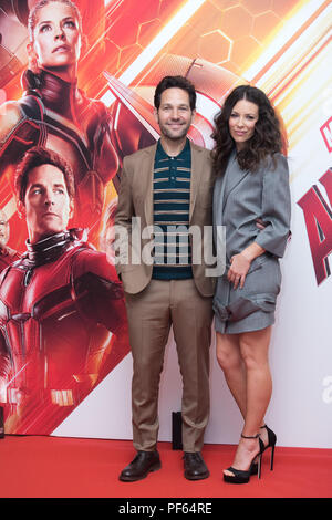 La Guêpe Ant-Man 'et' Rome Photocall à l'Hôtel de Russie avec : Paul Rudd, Evangeline Lilly Où : Rome, Italie : 19 Juil 2018 Quand : Crédit IAP/WENN.com **Uniquement disponible pour publication au Royaume-Uni, USA, Allemagne, Autriche, Suisse** Banque D'Images