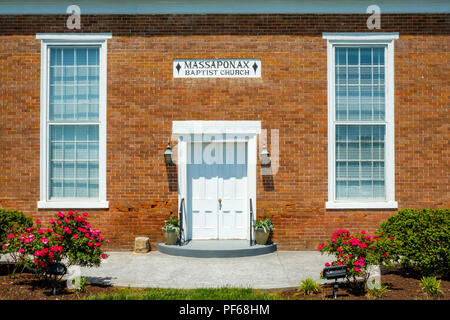 L'Église baptiste, 5101 Massaponax Massaponax Church Road, Fredericksburg, Virginia Banque D'Images