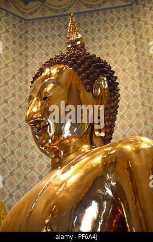 L'or pur de Bouddha Wat Traimit Temple, Bangkok, Thaïlande Banque D'Images