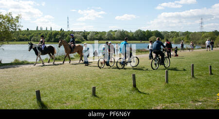 Rother Valley Country Park offre des distractions et des activités de loisirs pour toute la famille à Rotherham South Yorkshire, UK Banque D'Images