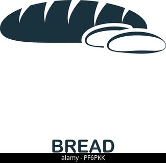 L'icône de création du pain. Élément simple illustration. Symbole de la conception concept pain collection de repas. Peut être utilisé pour la conception web et mobile, Apps, softw Illustration de Vecteur