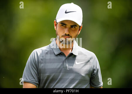 Cours de Greensboro, Caroline du Nord, USA. 19 août, 2018. Au cours de l'Ancer Abraham Wyndham Championship, le dimanche 19 août, 2018 à Sedgefield Country Club à Greensboro, NC. Jacob Kupferman/CSM Crédit : Cal Sport Media/Alamy Live News Banque D'Images