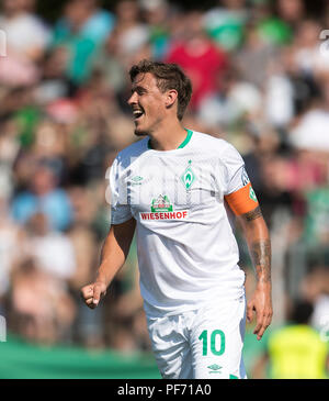 Jubilation Max Kruse (HB) après son but à 0 : 4 DFB Pokal, Football, 1er tour, Wormatia Worms - SV Werder Bremen (HB), le 18.08.2018 en vers / de l'Allemagne. # #  DFL règlement interdit toute utilisation des photographies comme des séquences d'images et / ou quasi-vidéo # #  | conditions dans le monde entier Banque D'Images