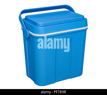Glacière portable isolé sur fond blanc Banque D'Images