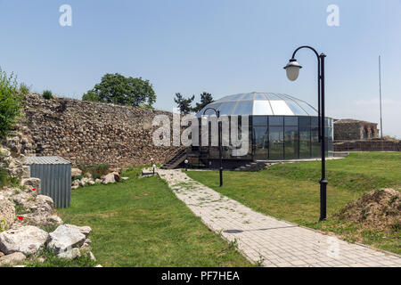 SKOPJE, RÉPUBLIQUE DE MACÉDOINE - 13 MAI 2017 : Skopje forteresse (forteresse de Kale) dans la vieille ville, de la République de Macédoine Banque D'Images