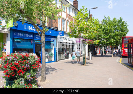 Orpington High Street, Orpington, London Borough of Bromley, Greater London, Angleterre, Royaume-Uni Banque D'Images