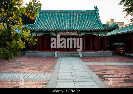 Temple Koxinga salle principale vue à Tainan Taiwan mémorial dédié à la Dynastie Ming Koxinga général qui a lancé les Hollandais hors de Taiwan Banque D'Images