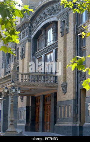 Akhundov Azerbaijan State Academic Opera and Ballet Theatre, un exemple de l'architecture Art Nouveau à Bakou Banque D'Images