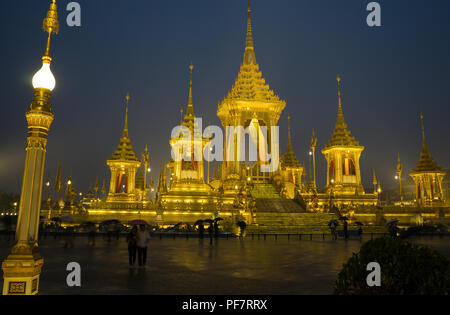 Bangkok, Thaïlande - 20 Nov 2017:La crémation royale pour Sa Majesté le Roi Bhumibol Adulyadej. Banque D'Images