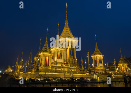 Bangkok, Thaïlande - 20 Nov 2017:La crémation royale pour Sa Majesté le Roi Bhumibol Adulyadej. Banque D'Images