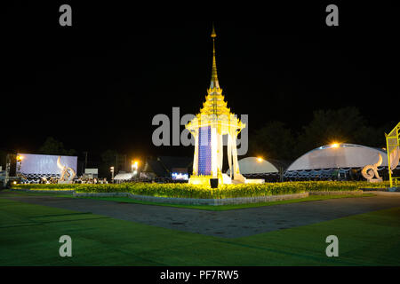 Phuket, Thaïlande - 25 Oct 2017:La crémation royale pour Sa Majesté le Roi Bhumibol Adulyadej. Banque D'Images