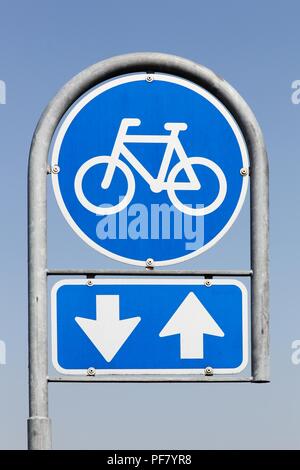 Bike Lane road sign Banque D'Images