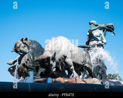 Fontaine Gefion, Gefionspringvandet , Nordre Toldbod, Copenhague, Danemark, Europe. Banque D'Images