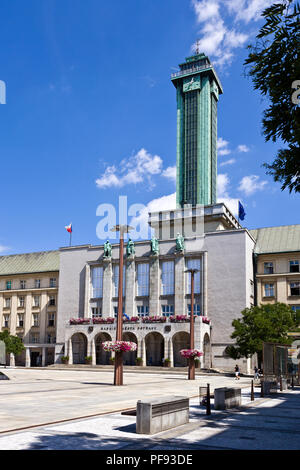 Nová radnice, Ostrava, Moravskoslezský kraj, Česká republika / Nouvelle mairie, la ville d'Ostrava, en Moravie du Nord, République Tchèque Banque D'Images