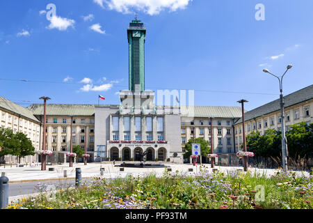 Nová radnice, Ostrava, Moravskoslezský kraj, Česká republika / Nouvelle mairie, la ville d'Ostrava, en Moravie du Nord, République Tchèque Banque D'Images