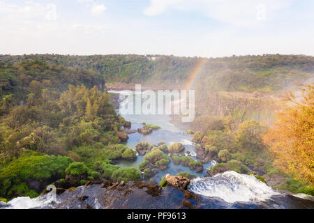 Paysage du Parc National des chutes d'Iguazu, Argentine. Site du patrimoine mondial. Voyage d'aventure en Amérique du Sud Banque D'Images