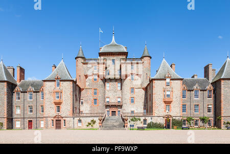 Thirlestane Castle de Lauder, en Écosse. Le château du 16ème siècle, une maison de campagne restaurée, est situé dans la région des Scottish Borders. Banque D'Images