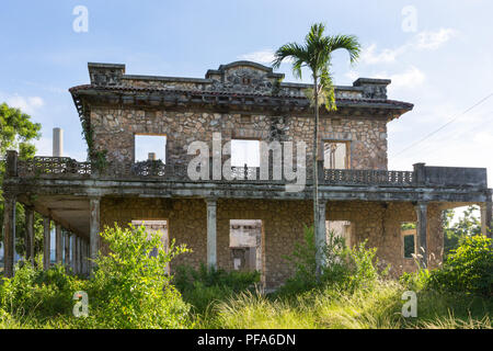 L'hôtel abandonné Hershey et délabrés, bâtiment historique de Camilo Cienfuegos, Cuba, ville ancienne Hershey Banque D'Images