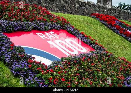 RAF 100 ans affichage floral dans d'Antrim, en Irlande du Nord Banque D'Images