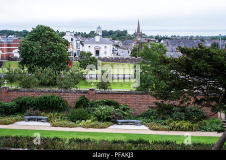 Jardins du Château d'Antrim Banque D'Images