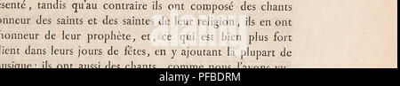 . Description de l'EÌgypte, ou, Recueil des observations et des recherches qui ont eÌteÌ faites en EÌgypte eÌxpeÌdition pendant l'de l'armeÌe francÌ française. Histoire naturelle ; les expéditions scientifiques ; la musique. 728 DEL ETAT ACTUEL de l'air musique exÃ©cutÃ© par le hautbois appelÃ© zamir, tandis qu'on promÃ®ne la nouvelle MariÃ©e autour de son quartier. [Cet air se rÃ©pÃ¨te autant de fois qu'il plaÃ®t au musicien ; c'est l'air de Malbrouk, exÃ©cutÃ© Ã la maniÃ¨re des Egyptiens. ] Pi^j -F =g =i -EEÃEE^EeÂ$£eE1 e, * Autre Air propre Ã la mÃªme circonstance.. Rhythmes que marquent les femmes sur le tambour de Banque D'Images