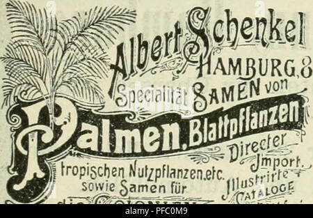 *Der Tropenpflanzer* est une revue dédiée à l’agriculture tropicale, axée sur les plantes et les cultures tropicales. Il contient des informations sur les instruments de précision pour les stations météorologiques et les outils agricoles adaptés aux climats tropicaux. Banque D'Images