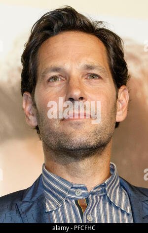 Tokyo, Japon. 21 août, 2018. L'acteur américain Paul Rudd assiste à un ventilateur spécial pour le film Ant-Man réunion et la Guêpe le 21 août 2018, Tokyo, Japon. Les acteurs qui s'est rendu au Japon pour promouvoir la suite Ant-Man qui sortira au Japon le 31 août. Credit : Rodrigo Reyes Marin/AFLO/Alamy Live News Banque D'Images