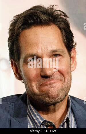 Tokyo, Japon. 21 août, 2018. L'acteur américain Paul Rudd assiste à un ventilateur spécial pour le film Ant-Man réunion et la Guêpe le 21 août 2018, Tokyo, Japon. Les acteurs qui s'est rendu au Japon pour promouvoir la suite Ant-Man qui sortira au Japon le 31 août. Credit : Rodrigo Reyes Marin/AFLO/Alamy Live News Banque D'Images