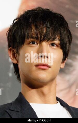 Tokyo, Japon. 21 août, 2018. Acteur japonais Taishi Nakagawa assiste à un ventilateur spécial pour le film Ant-Man réunion et la Guêpe le 21 août 2018, Tokyo, Japon. Les acteurs qui s'est rendu au Japon pour promouvoir la suite Ant-Man qui sortira au Japon le 31 août. Credit : Rodrigo Reyes Marin/AFLO/Alamy Live News Banque D'Images
