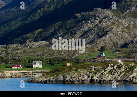 L'Île Gasvaer, Tromso, l'Île Tromsoya, comté de Troms, Norvège Banque D'Images