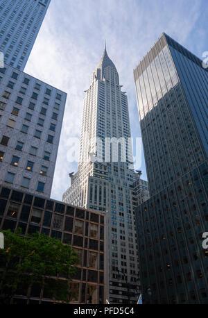 Vue sur le Chrysler Building à New York City Banque D'Images