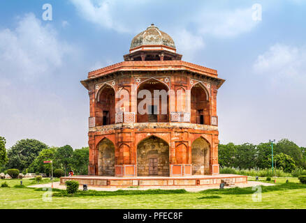 New Delhi , Inde - Août 22, 2014 Une vue de Sher Mandal. Banque D'Images