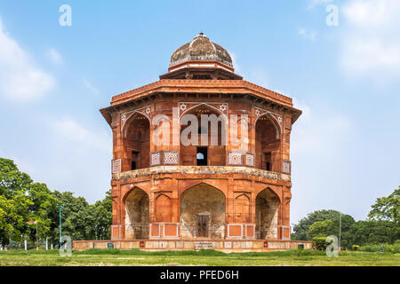 New Delhi , Inde - Août 22, 2014 Une vue de Sher Mandal. Banque D'Images