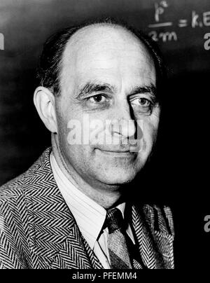 Enrico Fermi (1901-1954) était un physicien américain-naturalisés et qui a créé le premier réacteur nucléaire, le Chicago Pile-1, et a été appelé le 'architecte de l'ère nucléaire' et 'architecte de la bombe atomique". Banque D'Images