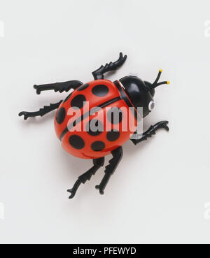 Vue de dessus de la coccinelle en plastique Banque D'Images