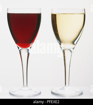 Deux verres de vin Banque D'Images