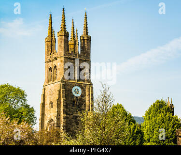 St John the Baptist Church, cathédrale de la Pointe, bâtiment classé. Tideswell to Derbyshire Dales, dans le Peak District, England, UK, Banque D'Images