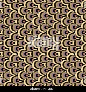 Abstract circles fleurs rayé jaune transparente motif dynamique gradient pour l'artisanat, rétractable, tissu, textile Illustration de Vecteur