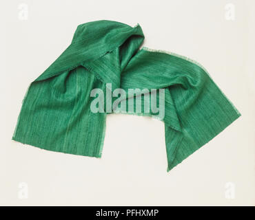 Longueur de tissu vert. Banque D'Images