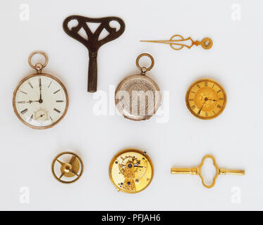 Les clés de montres de poche et regarder Banque D'Images
