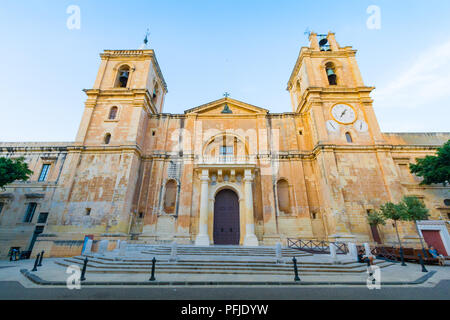 St John's Co-cathédrale est une co-cathédrale catholique romaine à La Valette, Malte Banque D'Images