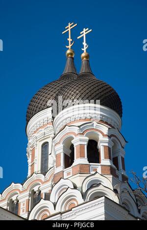L'Estonie, Tallinn, Vieille Ville, Toompea, la cathédrale Alexander Nevsky, Orthodoxe Bulgare Banque D'Images