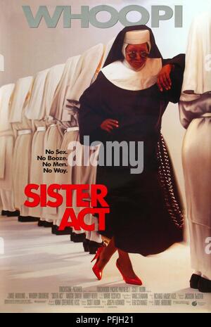 Titre original : SISTER ACT. Titre en anglais : SISTER ACT. Directeur : EMILE ARDOLINO Film. Année : 1992. Stars : Whoopi Goldberg. Credit : Touchstone Pictures / Album Banque D'Images