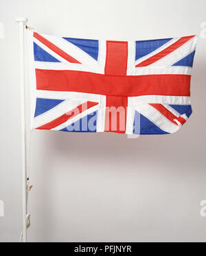 Drapeau britannique, vue avant Banque D'Images