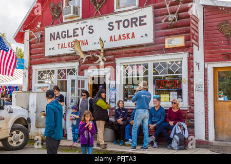 Vieux village historique de Talkeetna Alaska Banque D'Images