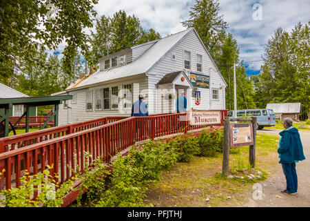 Vieux village historique de Talkeetna Alaska Banque D'Images